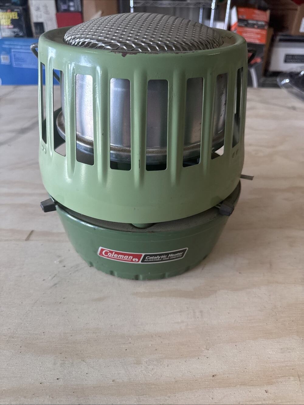 Vintage Coleman Green 513A Catalytic Heater-Untested